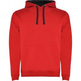 Толстовка Roly Urban Red/Vigore Black 2XL