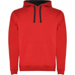 Толстовка Roly Urban Red/Vigore Black 2XL