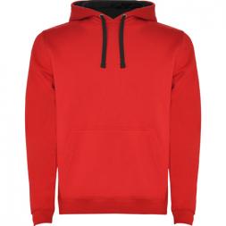 Толстовка Roly Urban Red/Vigore Black 2XL