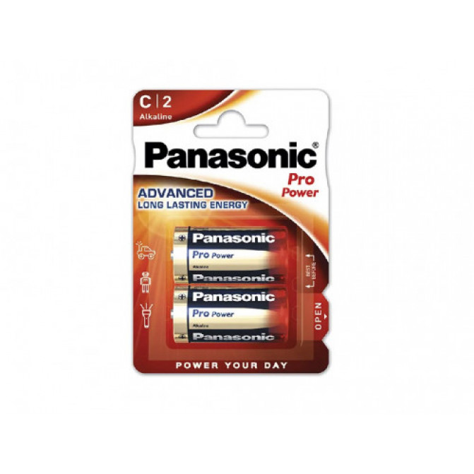 Батарейки Panasonic Alkaline PRO Power 1.5V Blister*2, LR14XEG/2BP