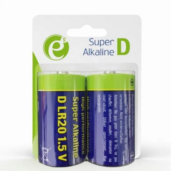 Baterii Energenie Alkaline EG-BA-LR20-01 1.5V, Blister*2