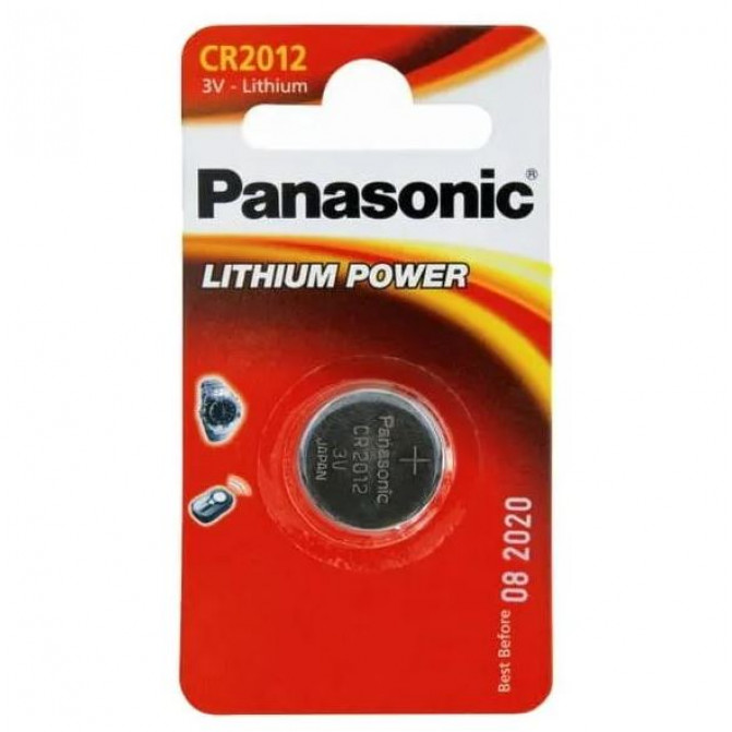 Батарейки Panasonic CR2012, Blister*1, CR-2012EL/1B