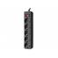 Filtru de rețea SVEN SF-05L, 5 Sockets, 1.8m, Black