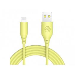 Кабель USB - Lightning, 3A, 1m, Tellur yellow TLL155397