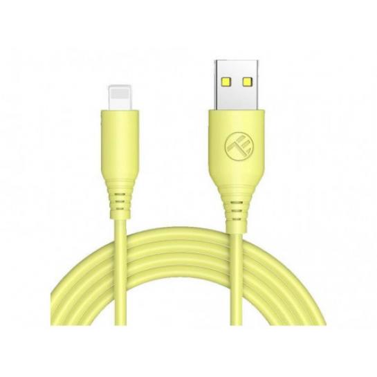 Cablu USB - Lightning, 3A, 1m, Tellur yellow TLL155397