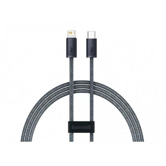 Кабель Type-C - Lightning, Braided, PD 20W, 1m, Baseus Dynamic Gray  CALD000016