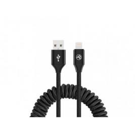 Cablu USB - Lightning, 3A, 1.8m, EXTENDABLE Tellur Black  TLL155396