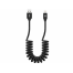 Cablu USB - Lightning, 3A, 1.8m, EXTENDABLE Tellur Black  TLL155396