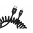 Cablu USB - Lightning, 3A, 1.8m, EXTENDABLE Tellur Black  TLL155396