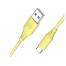 Кабель силиконовый Tellur USB to Type-C, 3A, 1m, yellow