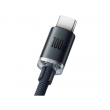 Кабель USB - Type-C, Braided, 100W, 2m, Baseus Crystal Shine Black  CAJY000501