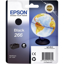 Картридж струйный Epson T266 (C13T26614010) Black Original 