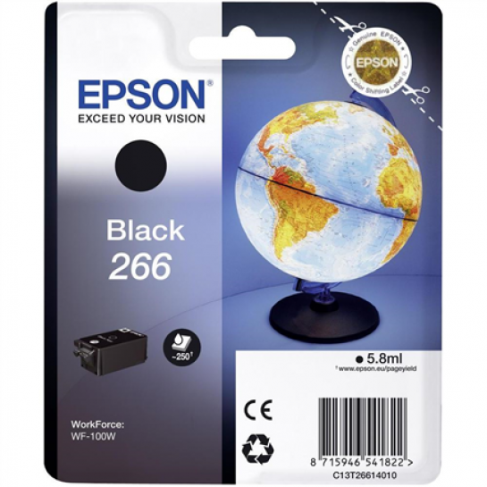 Cartuș cu jet de cerneală Epson T266 (C13T26614010) Black Original