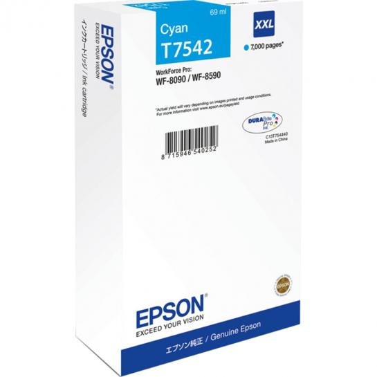 Картридж струйный Epson T754240 XXL Cyan Original