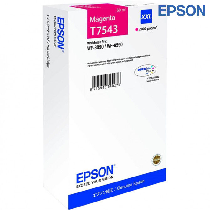 Cartuș cu jet de cerneală Epson T754340 XXL Magenta Original