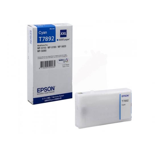 Картридж струйный Epson T789240 XXL Cyan Original