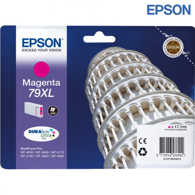 Cartuș cu jet de cerneală Epson T79XL (T79034010) Magenta Original