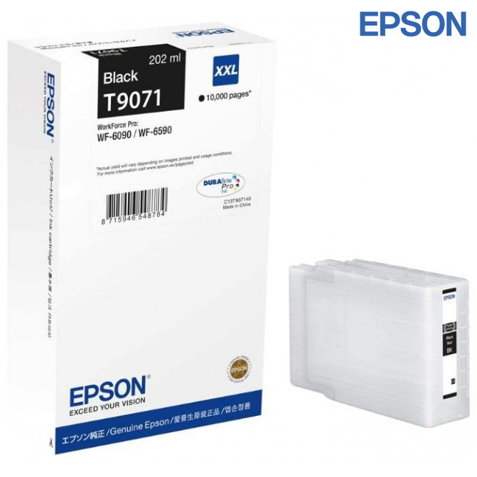 Картридж струйный Epson T9071XXL Black Original