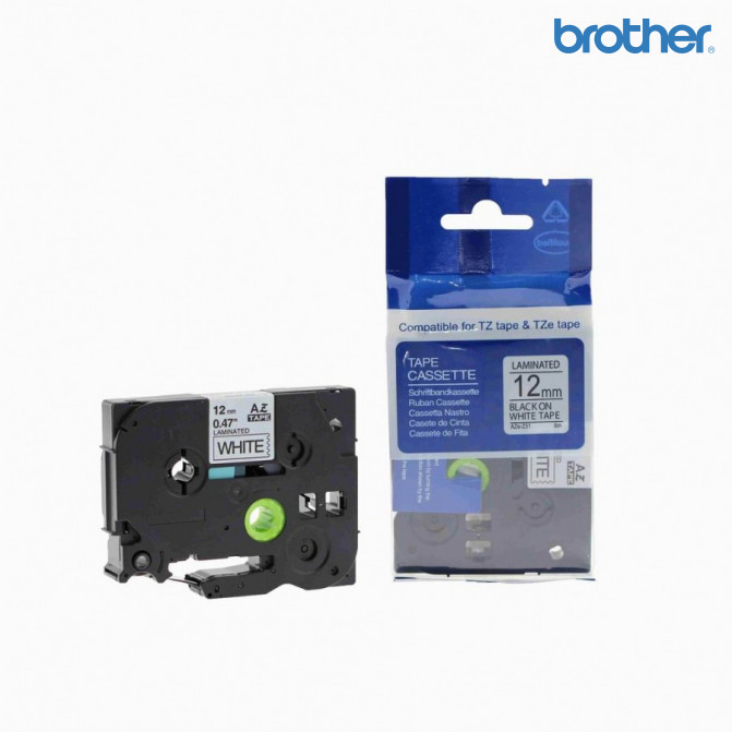 Cartuş Label Brother TZc-231/TZe-231 Black/White 12mm*8m Original