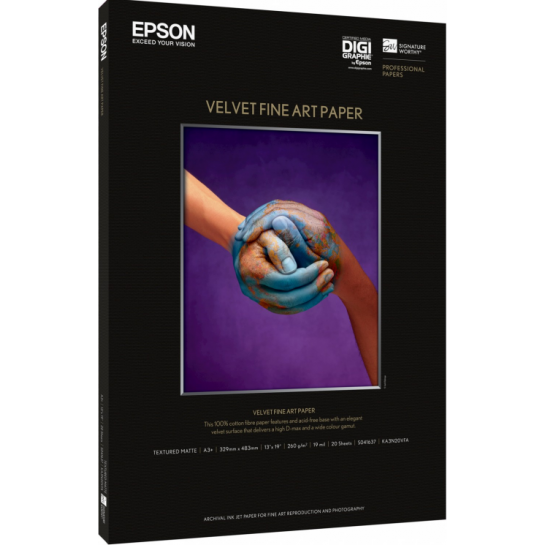 Фотобумага A3 260 гр Матовая Velvet Fine Art 20 листов Epson