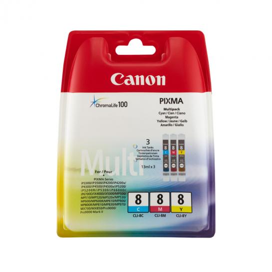 Картридж Canon CLI-8 Multipack Original (Cyan,Magenta,Yellow)