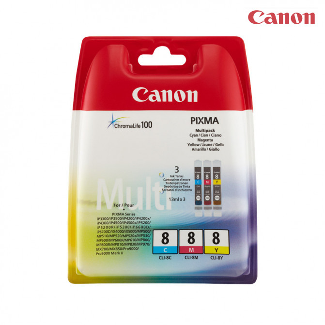 Картридж Canon CLI-8 Multipack Original (Cyan,Magenta,Yellow)