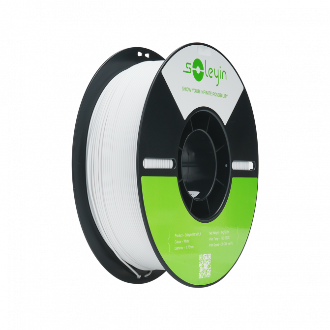 Филамент для 3D-принтера Creality Soleyin Ultra, PLA, White, 1.75 мм, 2кг