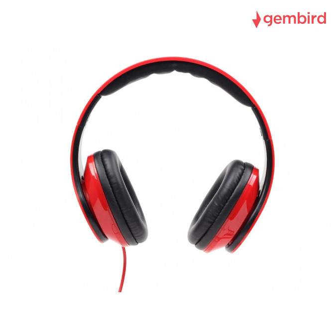 Наушники Gembird MHS-DTW-R  "Detroit", с микрофоном, Red