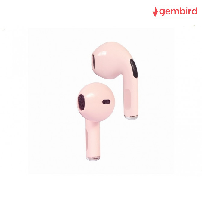 Наушники беспроводные Gembird FitEar-X200P, Bluetooth TWS in-ears FitEar, pink