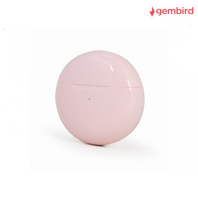 Наушники беспроводные Gembird FitEar-X200P, Bluetooth TWS in-ears FitEar, pink