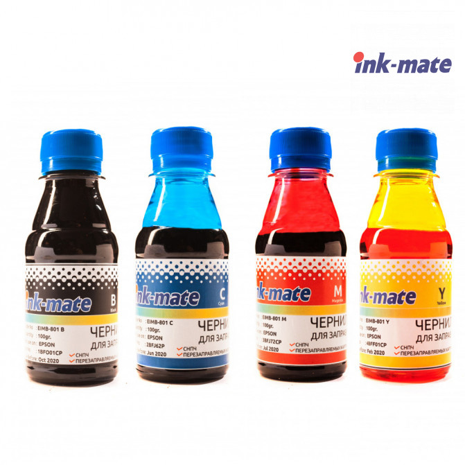 Чернила InkMate для фотопечати на Epson 100 мл (4 цвета) EIMB-801