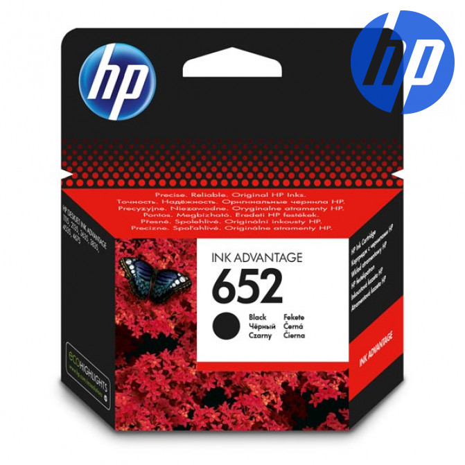 Cartuș cu jet de cerneală Original HP №652 (F6V25AE) Black