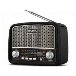 Колонки SVEN SRP-555 Black-Silver, FM/AM/SW Radio, 3W RMS