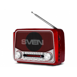 Колонки SVEN SRP-525 Red, FM/AM/SW Radio, 3W RMS