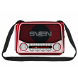 Колонки SVEN SRP-525 Red, FM/AM/SW Radio, 3W RMS