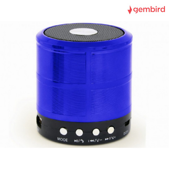 Беспроводная колонка Gembird SPK-BT-08-B, Bluetooth Portable Speaker, 3W (1x3W) RMS, Bluetooth
