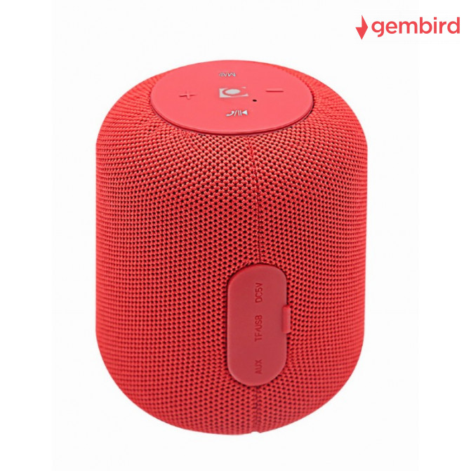 Беспроводная колонка Gembird SPK-BT-15-R, Bluetooth Portable Speaker, 5W RMS, Bluetooth