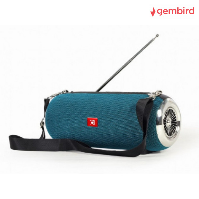 Беспроводная колонка Gembird SPK-BT-17, Portable Bluetooth speaker with FM-radio, 10W (2x5W) RMS, Bluetooth
