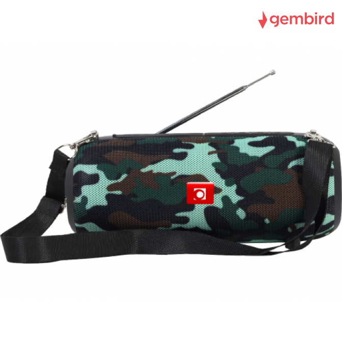 Беспроводная колонка Gembird SPK-BT-17-CM, Portable Bluetooth speaker with FM-radio, 10W (2x5W) RMS, Bluetooth