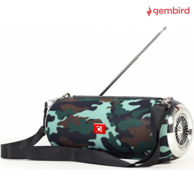 Беспроводная колонка Gembird SPK-BT-17-CM, Portable Bluetooth speaker with FM-radio, 10W (2x5W) RMS, Bluetooth