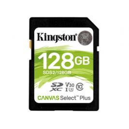 Карта памяти 128GB SD Class10 UHS-I U1 (V10)  Kingston Canvas Select Plus, Read: 100MB/s. Write: 85MB/s