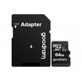 Карта памяти 64GB microSD Class10 U1 UHS-I + SD adapter  Goodram M1AA, 600x, Up to: 90MB/s