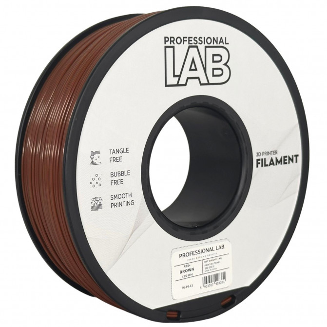 Филамент для 3D-принтера ABS+, ProfLab FG-P9-E1, Brown, 1.75 мм, 1кг