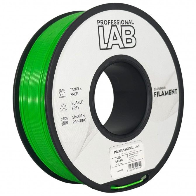 Филамент для 3D-принтера ABS+, ProfLab FG-P6-E1, Green, 1.75 мм, 1кг
