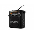 Колонки SVEN Tuner SRP-355  Black, 3w, FM, USB, SD/microSD, flashlight