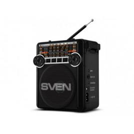 Колонки SVEN Tuner SRP-355  Black, 3w, FM, USB, SD/microSD, flashlight