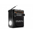 Колонки SVEN Tuner SRP-355  Black, 3w, FM, USB, SD/microSD, flashlight