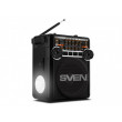 Колонки SVEN Tuner SRP-355  Black/Red, 3w, FM, USB, SD/microSD, flashlight