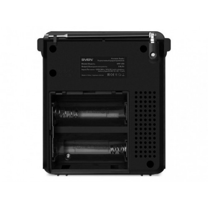 Колонки SVEN Tuner SRP-355  Black/Red, 3w, FM, USB, SD/microSD, flashlight