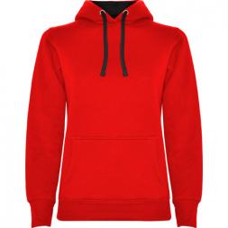 Толстовка Roly Urban Woman Sky Red/Vigore Black S